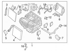 Actuator motor pentru ventilatorul de încălzire Infiniti JX35 QX60 13-