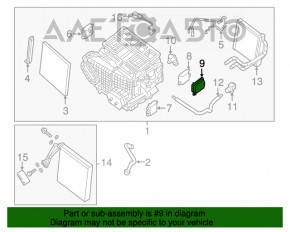 Motorul actuatorului care controlează ventilatorul încălzitorului pentru Nissan Altima 13-18.