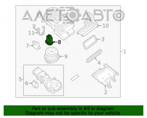 Rezistorul de încălzire centrală pentru Infiniti JX35 QX60 13-