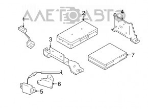 Remote Radio Tuner Control Unit Module Nissan Pathfinder 13-20