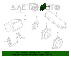 Amplificator audio Nissan Leaf 11-17 SL BOSE