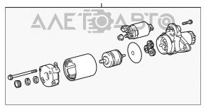 Стартер Toyota Camry v55 15-17 2.5, 3.5 usa, топляк, сломана фишка