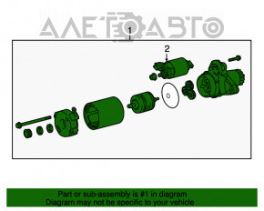 Starterul Toyota Avalon 13-18 3.5 este defect.