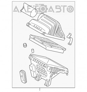 Corpul filtrului de aer Kia Optima 11-15 2.4