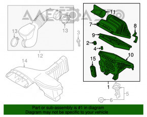 Corpul filtrului de aer Kia Optima 11-15 2.4