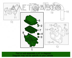 Корпус воздушного фильтра Kia Forte 4d 14-18 1.8, 2.0