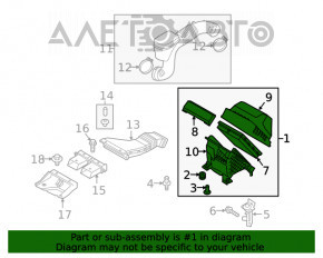 Corpul filtrului de aer Hyundai Santa FE Sport 17-18 2.4