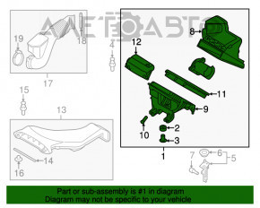 Corpul filtrului de aer Kia Optima 16-