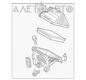 Corpul filtrului de aer Hyundai Sonata 11-15 2.0