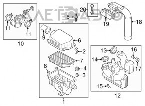 Корпус воздушного фильтра Kia Forte 4d 14-18 1.8, 2.0