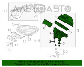 Corpul filtrului de aer Hyundai Tucson 16-20 2.0 2.4 nou OEM original