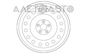 Roata de fier de 17 inch pentru Subaru Outback 20-