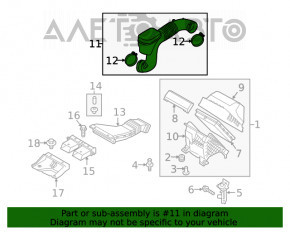 Conducta de aer pentru colectorul Kia Sorento 16-20 2.4