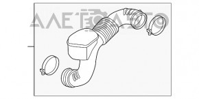 Conductă de aer către colectorul Hyundai Santa FE Sport 13-18 2.0T