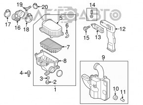 Воздуховод Hyundai Veloster 12-17