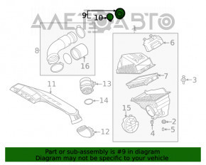 Conducta de aer pentru colectorul Hyundai Sonata 20- 2.5