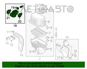 Conductă de aer către colectorul Kia Soul 14-19 1.6