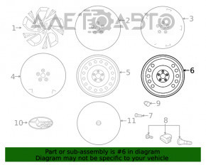 Roata de rezerva pentru Subaru Outback 20-