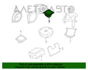 Difuzor torpedo dreapta Infiniti JX35 QX60 13- BOSE