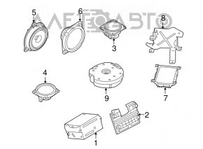 Difuzor torpedo dreapta Infiniti JX35 QX60 13- BOSE