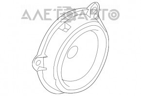 Difuzorul din spate stânga Infiniti QX50 19- Bose