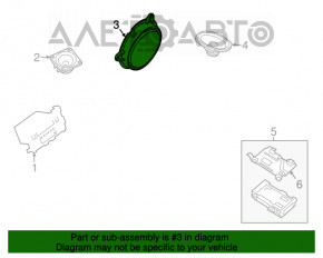 Динамик дверной передний левый Nissan Altima 13-18