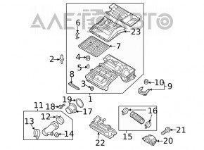 Contor de aer Kia Niro 17-22 HEV, PHEV