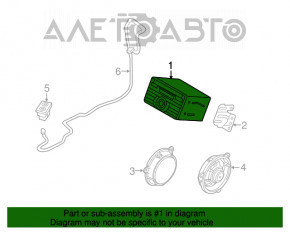 Магнитофон радио Nissan Versa Note 13-19