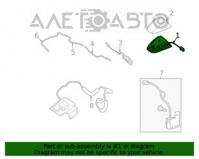 Antena aripă Nissan Maxima A36 16-