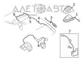 Antena aripă Nissan Maxima A36 16-