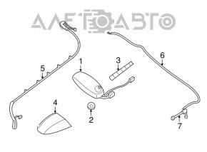 Antena de ștaf Infiniti JX35 QX60 13-