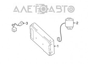 TELEPHONE PHONE ANTENNA MODULE UNIT Nissan Pathfinder 13-20