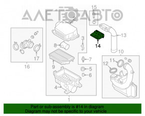 Priza de aer Kia Forte 4d 14-18 1.8, 2.0 nou original