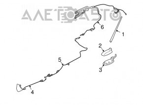 Antena de ștap Nissan Rogue Sport 17-19