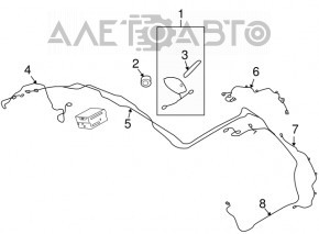 Antena radio pentru Nissan Leaf 11-17 tip 2.