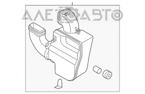 Coș de gunoi Kia Soul 14-19 nou OEM original