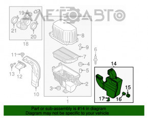 Coș de gunoi Kia Soul 14-19