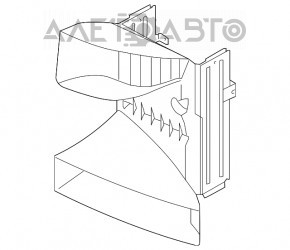 Deflectorul intercoolerului Hyundai Santa Fe 13-18 2.0T