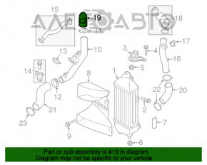 Tubul de admisie de aer dreapta sus pentru Hyundai Sonata 11-15 2.0