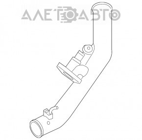 Патрубок интеркулера правый Hyundai Santa Fe 13-18 2.0T