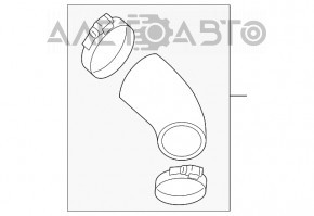 Furtun de aer stânga sus Hyundai Sonata 11-15 2.0