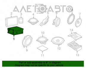 Radio cu casetofon Infiniti Q50 14-