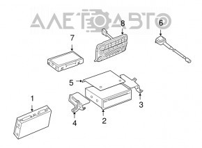 MODUL DE CONTROL AL UNITĂȚII DE ASISTENȚĂ LA NAVIGARE A ȘOFERULUI Infiniti FX35 FX45 03-08