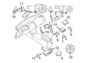 DRIVER NAVIGATION ASSIST CONTROL UNIT MODULE Nissan Murano z50 03-08