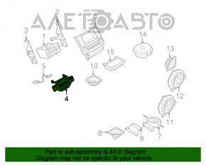 Cadru suprapunere cu control al ecranului, radio, climatizare, duze de aer Infiniti FX35 FX45 04-06 lipsesc partea superioară a cadrului