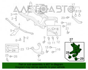 Capacul spate dreapta Subaru B10 Tribeca