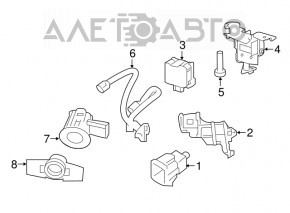 Senzor de parcare frontal pentru Infiniti JX35 QX60 15- fără inel