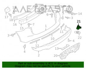 Парктроник задний Nissan Sentra 20- без кольца