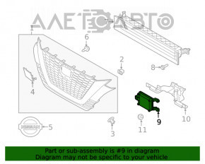 Radarul de croazieră distronic Nissan Altima 19 - nou OEM original