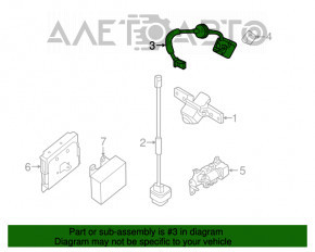 Camera de vizionare spate Nissan Rogue 14-16 cu sistem de spălare